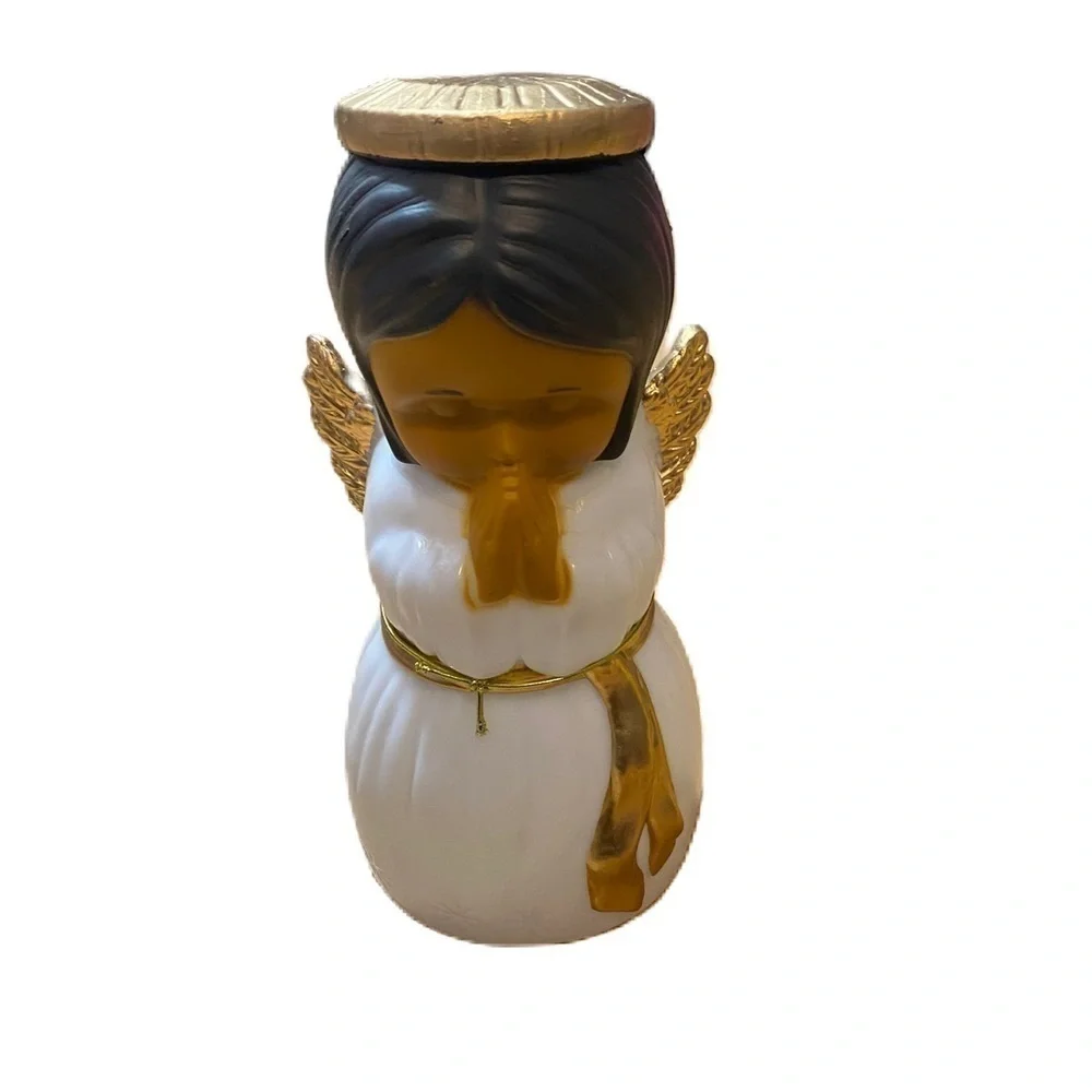 Angel Blow Mold Christmas Decoration NEW Battery Operated Table Top White